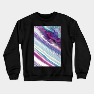 Rich Earthy Abstract, Cool Abstract Painting Crewneck Sweatshirt